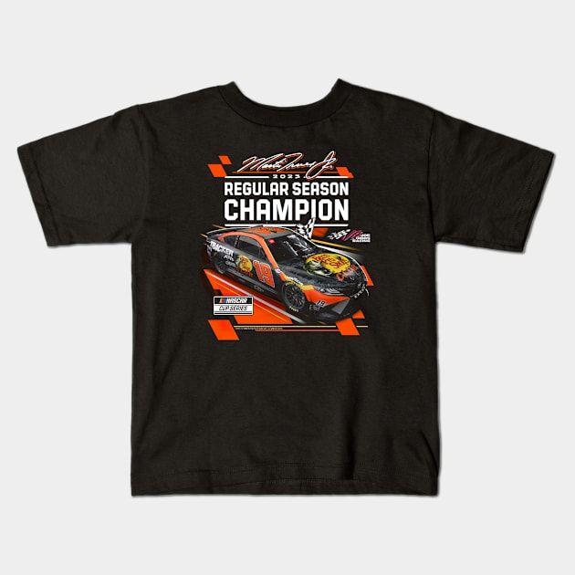 Martin Truex Jr. Series Regular Season Champion Kids T-Shirt by art.Hamdan